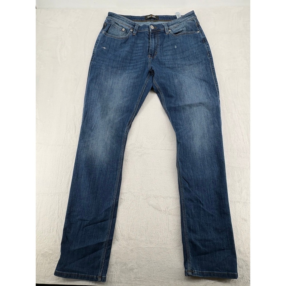 DU/ER Jeans Men's 34 x 34 Performance Denim Slim Fit Blue Stretch Pants
